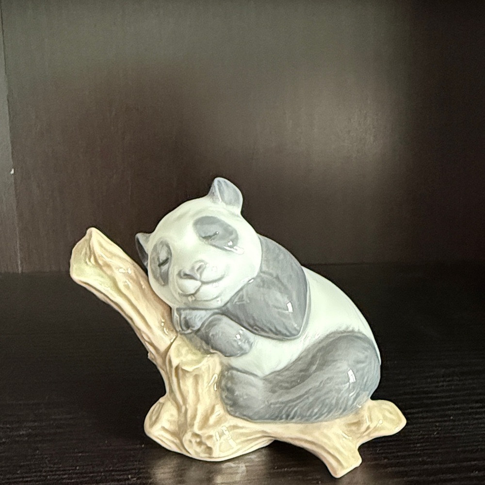 Lladro Panda Figurine